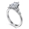 Hot Gabriel & Co. Avah - 18K White Gold Marquise Diamond Cluster Engagement Ring