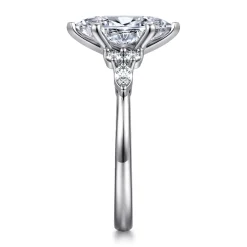 Discount Gabriel & Co. Avah - 14K White Gold Marquise Diamond Cluster Engagement Ring