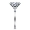 Hot Gabriel & Co. Avah - 14K White Gold Oval Diamond Cluster Engagement Ring