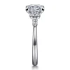 Clearance Gabriel & Co. Avah - 18K White Gold Princess Cut Diamond Cluster Engagement Ring