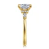 Hot Gabriel & Co. Avah - 14K Yellow Gold Elongated Cushion Diamond Cluster Engagement Ring
