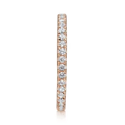 Gabriel & Co. Avignon - 14K Rose Gold French Pave Set Diamond Eternity Band - 0.5 ct
