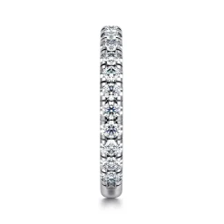 Gabriel & Co. Avignon - 14K White Gold French Pave Set Diamond Anniversary Band - 0.75 ct