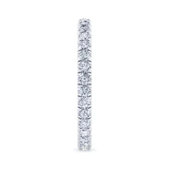 Clearance Gabriel & Co. Avignon - 14K White Gold French Pave Set Diamond Eternity Band - 0.75 ct