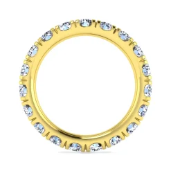 Discount Gabriel & Co. Avignon - 14K Yellow Gold Diamond Eternity Band - 2.5 ct