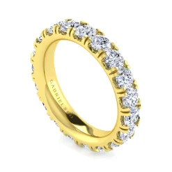 Discount Gabriel & Co. Avignon - 14K Yellow Gold Diamond Eternity Band - 2.5 ct