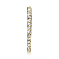 Sale Gabriel & Co. Avignon - 14K Yellow Gold French Pave Set Diamond Eternity Band - 0.5 ct
