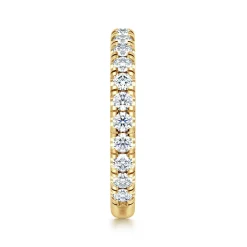 Outlet Gabriel & Co. Avignon - 14K Yellow Gold French Pave Set Diamond Anniversary Band - 0.75 ct