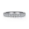 Outlet Gabriel & Co. Avignon - Platinum French Pave Set Diamond Eternity Band - 1 ct