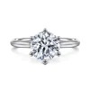 Gabriel & Co. Aviva - 14K White Gold 6 Prong Round Solitaire Diamond Engagement Ring