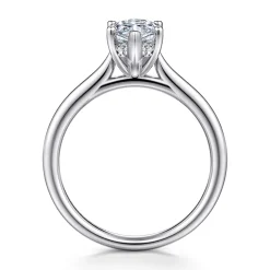 Gabriel & Co. Azucena - 18K White Gold Marquise Shape Solitaire Diamond Engagement Ring