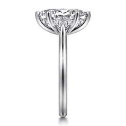 Discount Gabriel & Co. Azucena - 14K White Gold Marquise Shape Solitaire Diamond Engagement Ring