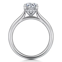 Online Gabriel & Co. Azucena - 14K White Gold Oval Solitaire Diamond Engagement Ring