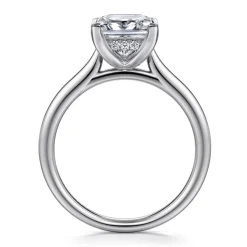 Gabriel & Co. Azucena - 14K White Gold Princess Cut Solitaire Diamond Engagement Ring