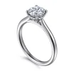 Clearance Gabriel & Co. Azucena - 14K White Gold Round Solitaire Diamond Engagement Ring