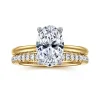 Hot Gabriel & Co. Azucena - 14K White-Yellow Gold Oval Solitaire Diamond Engagement Ring