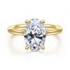 Gabriel & Co. Azucena - 14K Yellow Gold Oval Solitaire Diamond Engagement Ring