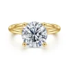 Hot Gabriel & Co. Azucena - 14K Yellow Gold Round Solitaire Diamond Engagement Ring