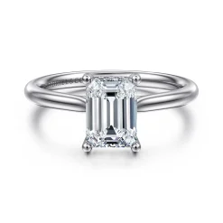 Sale Gabriel & Co. Azucena - Platinum Emerald Cut Solitaire Diamond Engagement Ring