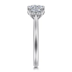 Sale Gabriel & Co. Azucena - Platinum Round Solitaire Diamond Engagement Ring