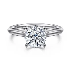 Sale Gabriel & Co. Azucena - Platinum Round Solitaire Diamond Engagement Ring