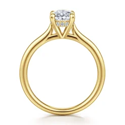 Online Gabriel & Co. Badia - 14K Yellow Gold Oval Solitaire Diamond Engagement Ring