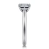 Best Gabriel & Co. Bambi - 14K White Gold Emerald Cut Solitaire Diamond Engagement Ring