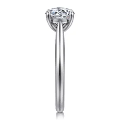 Best Gabriel & Co. Bambi - 14K White Gold Round Solitaire Diamond Engagement Ring