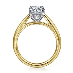 Online Gabriel & Co. Bambi - 14K White-Yellow Gold Round Solitaire Diamond Engagement Ring