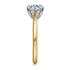 Online Gabriel & Co. Bambi - 14K White-Yellow Gold Round Solitaire Diamond Engagement Ring