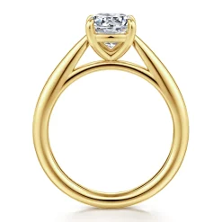Outlet Gabriel & Co. Bambi - 14K Yellow Gold Cushion Cut Solitaire Diamond Engagement Ring