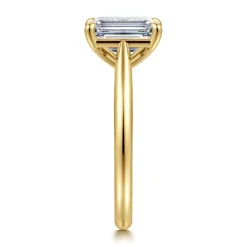 Gabriel & Co. Bambi - 14K Yellow Gold Emerald Cut Solitaire Diamond Engagement Ring