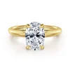 New Gabriel & Co. Bambi - 14K Yellow Gold Oval Solitaire Diamond Engagement Ring