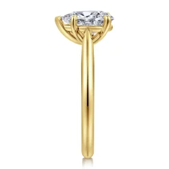 New Gabriel & Co. Bambi - 14K Yellow Gold Pear Shape Solitaire Diamond Engagement Ring