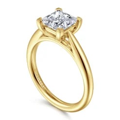 Gabriel & Co. Bambi - 14K Yellow Gold Princess Cut Solitaire Diamond Engagement Ring