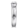 Clearance Gabriel & Co. Bara - 14K White Gold Half Bezel East West Oval Diamond Engagement Ring