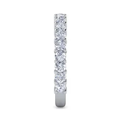 Hot Gabriel & Co. Basque - 14K White Gold Shared Prong Diamond Anniversary Band - 0.95 ct
