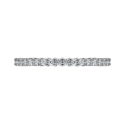 New Gabriel & Co. Basque - 14K White Gold Shared Prong Diamond Eternity Band - 0.5 ct