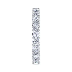 Sale Gabriel & Co. Basque - 14K White Gold Shared Prong Diamond Eternity Band - 2 ct