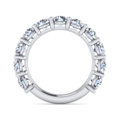 Online Gabriel & Co. Basque - 14K White Gold Shared Prong Diamond Anniversary Band - 3.5 ct