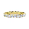 Clearance Gabriel & Co. Basque - 14K Yellow Gold Shared Prong Diamond Eternity Band - 2 ct
