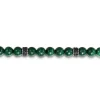 Sale Gabriel & Co. Beaded Bracelet 925 Sterling Silver Black Spinel and Malachite 6mm