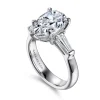 New Gabriel & Co. Belma - 18K White Gold Pear Shape Three Stone Diamond Engagement Ring