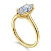 Sale Gabriel & Co. Bena - 14K Yellow Gold Marquise Shape Solitaire Diamond Engagement Ring