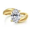 Online Gabriel & Co. Bettie - 14K Yellow Gold Bypass Oval Diamond Engagement Ring