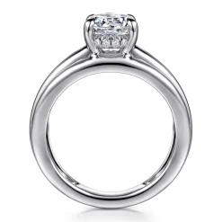 Gabriel & Co. Bexley - 14K White Gold Oval Diamond Engagement Ring