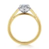 Outlet Gabriel & Co. Billy - Vintage Inspired 14K White-Yellow Gold Oval Solitaire Diamond Engagement Ring
