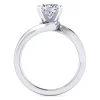 Gabriel & Co. Blair - 14K White Gold Bypass Round Diamond Engagement Ring