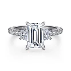 Outlet Gabriel & Co. Blanka - 14K White Gold Diamond Engagement Ring