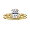 Sale Gabriel & Co. Bobbi - 14K Yellow Gold Oval Diamond Engagement Ring